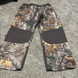 Under Armour Kids' Forest Camo and Dark Gray Pants-READ DESCRIPTION